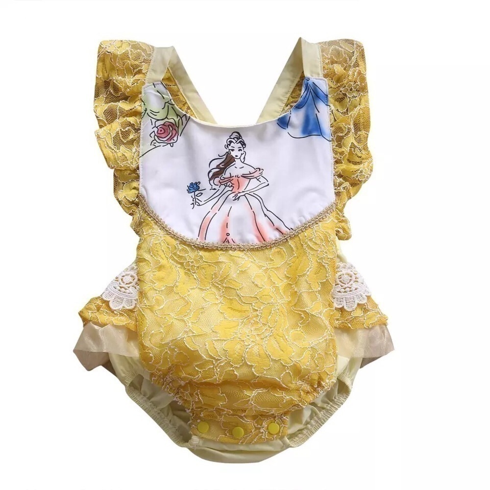 Disney Belle Romper 9-12m NWOT